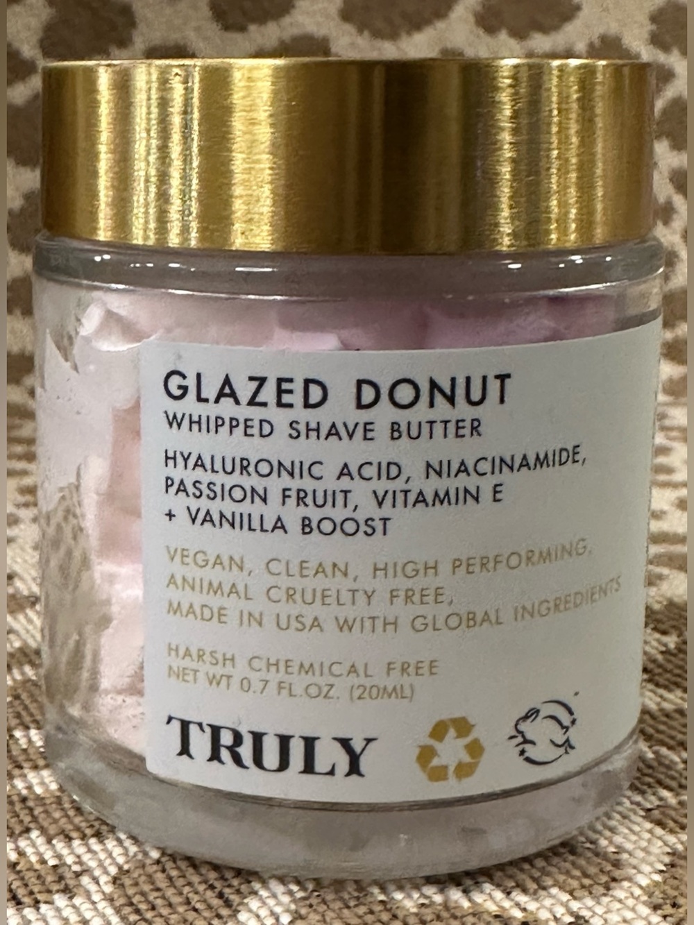 TRULY Beauty Glazed Donut Shave Butter~.7fl oz/20ml~New & Sealed
